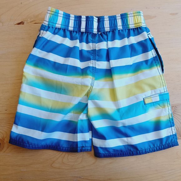 NEW! Ripzone Sz 4. Youth Swim Trunks Blue/Yellow Combo 3762 - Picture 6 of 11